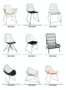black metal cafe chairs