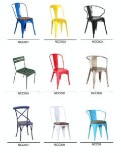 metal cafe chairs