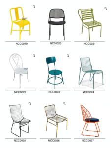 metal cafe chairs wholesale