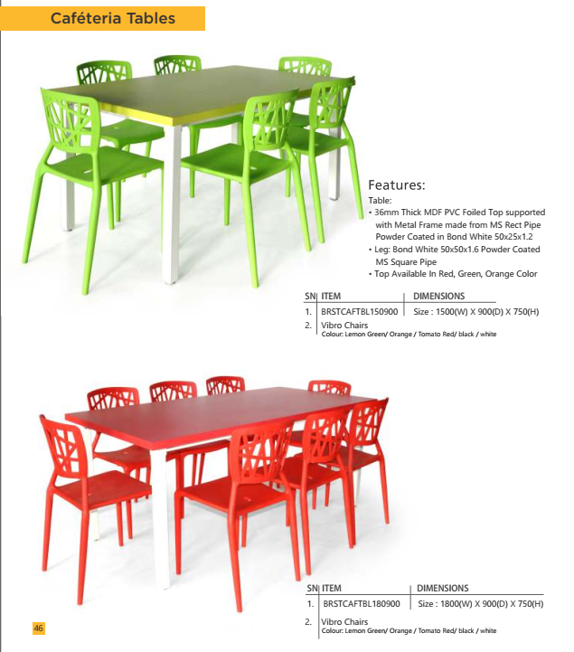 cafe tables