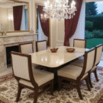 Designer Zig Zag Dining Table for Modern Interiors