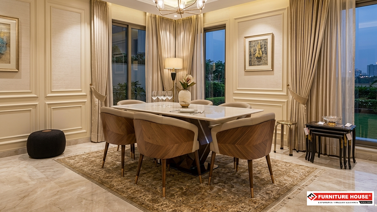 6 Seater Dining Table Set
