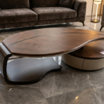 Luxury Modern Curved Coffee Table for Contemporary Homes
