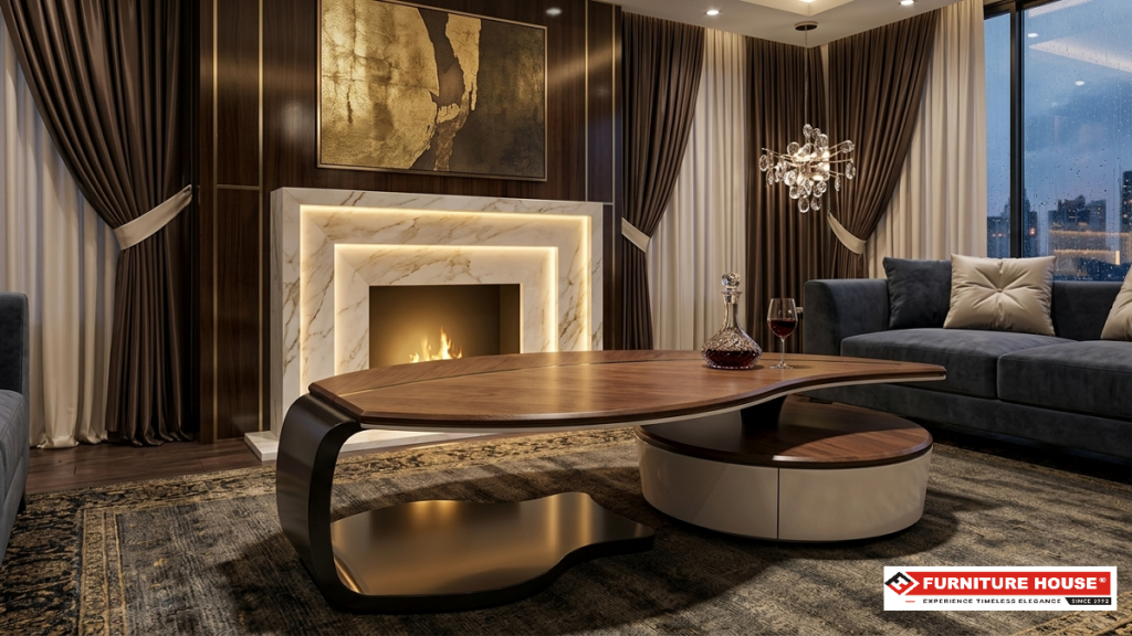Modern Curved Coffee Table