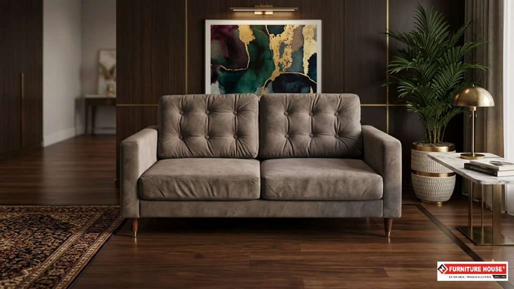 tufted sofa